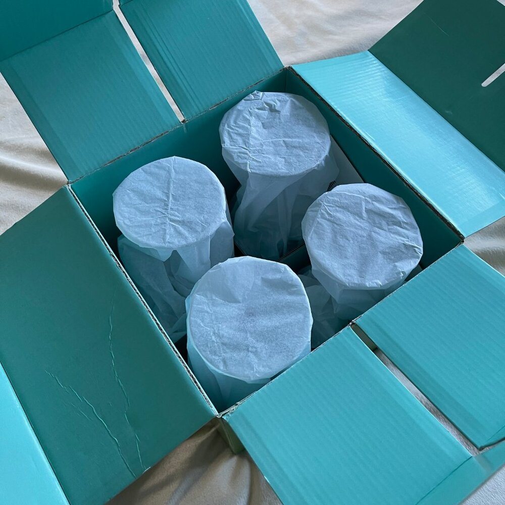 New in box - Kate Spade NY Larabee Dot Balloon Wine Glasses - set of 4